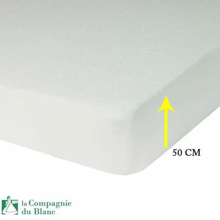 Protege Matelas Polyuréthane Imperméable Bonnet 50 cm