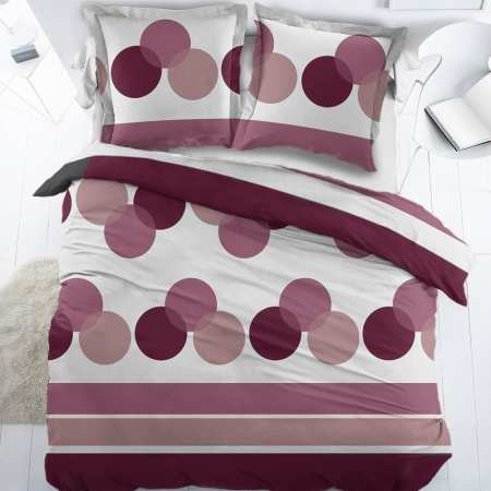 Parure Housse de Couette Percale Bulles