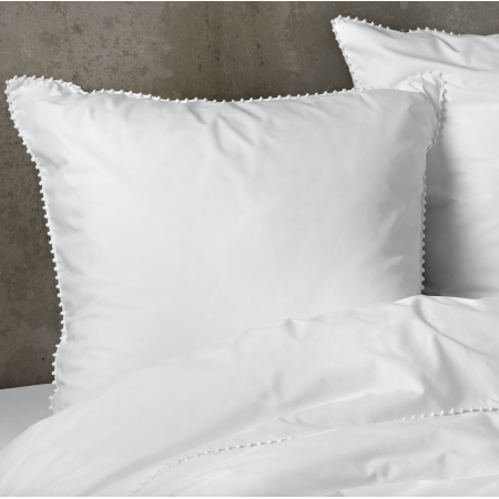 Parure Housse de Couette en Percale Blanche