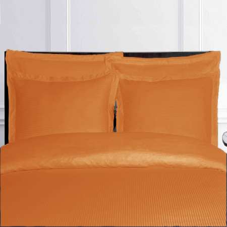 Housse de Couette ORANGE satin de Coton