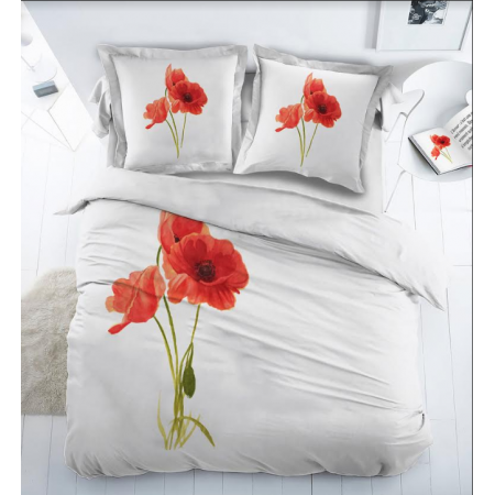 Parure Housse de Couette Coquelicot