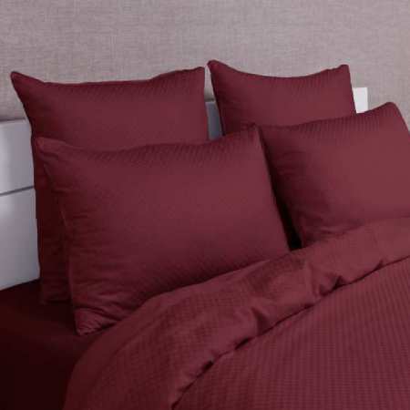 Housse de Couette Luxe Damier Bordeaux