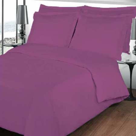 Housse de couette coloris lie de vin