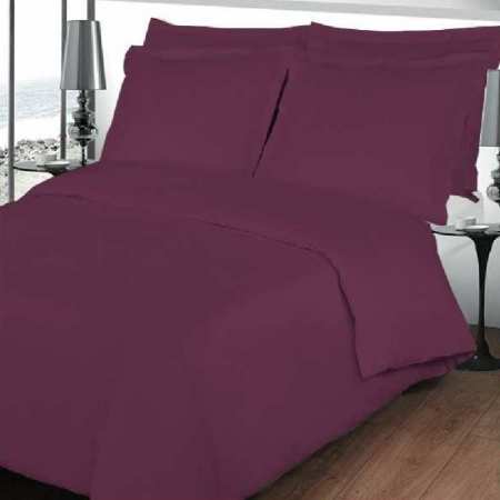 Housse de couette Prune Percale