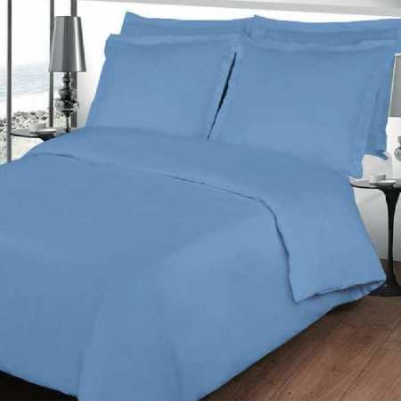 Housse de couette bleu lavande