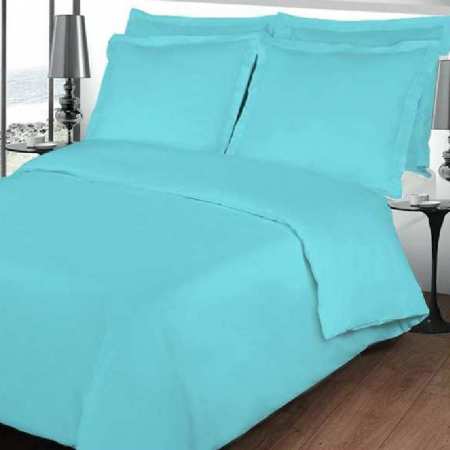 Housse de couette turquoise