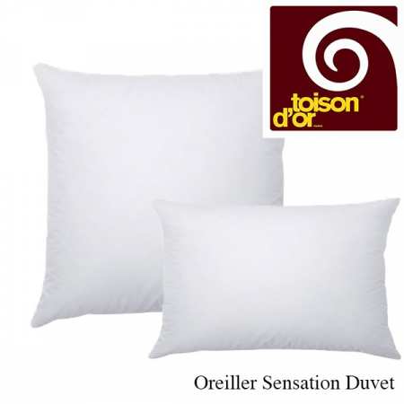 Oreiller sensation duvet