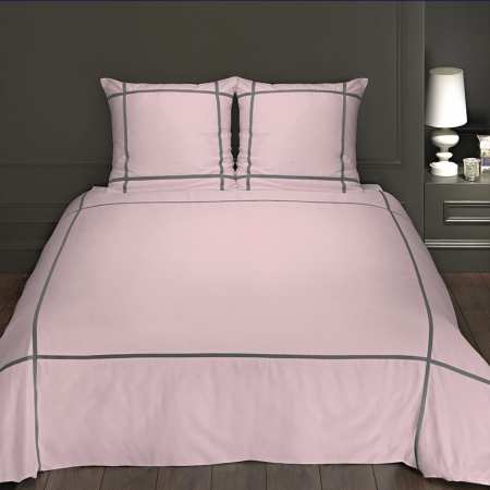 Housse de couette ROSE satin de coton