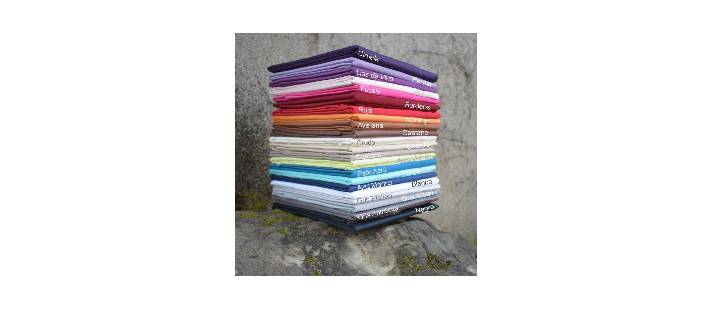Colección SATÉN CLASSIC Satén de algodón de 300 hilos · 12 colores Colección SATÉN CLASSIC Satén de algodón de 300 hilos · 12 colores